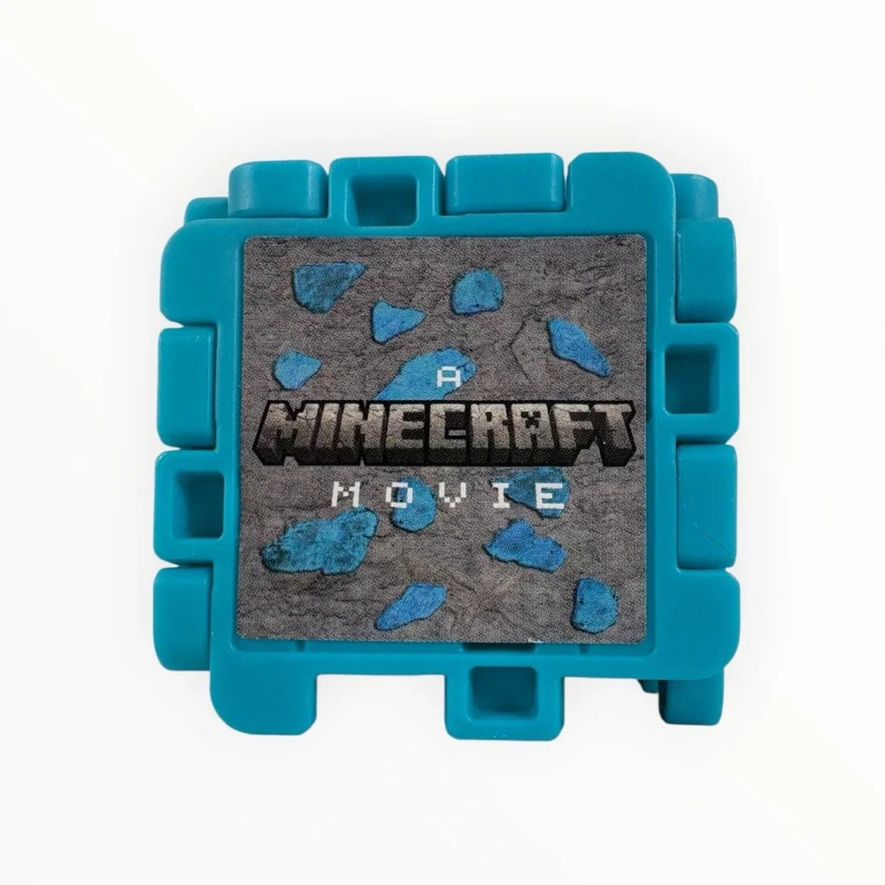 McDonald's 2025 A Minecraft Movie Happy Meal Stone Block Blue Cube Toy